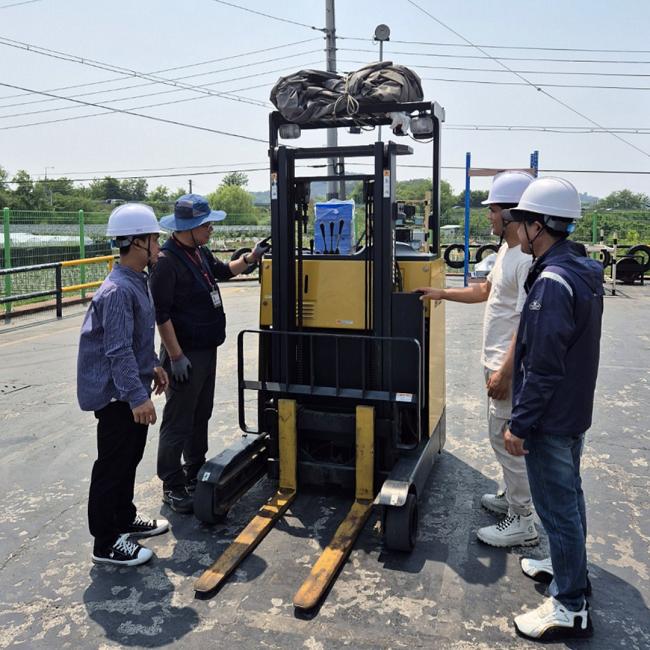 지게차(3톤 미만) 교육 현장