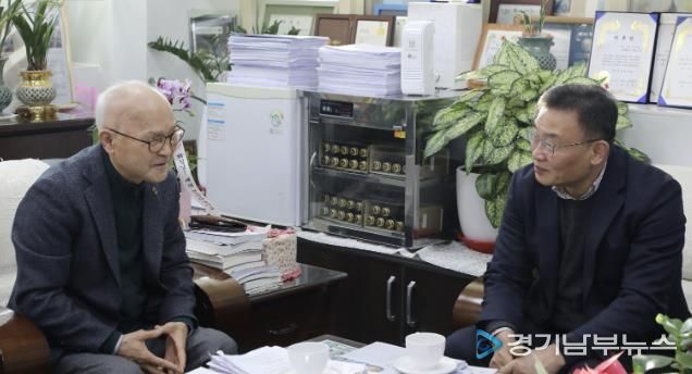 수원시 팔달구, 설 명절 앞두고 대한노인회 팔달구지회 방문해