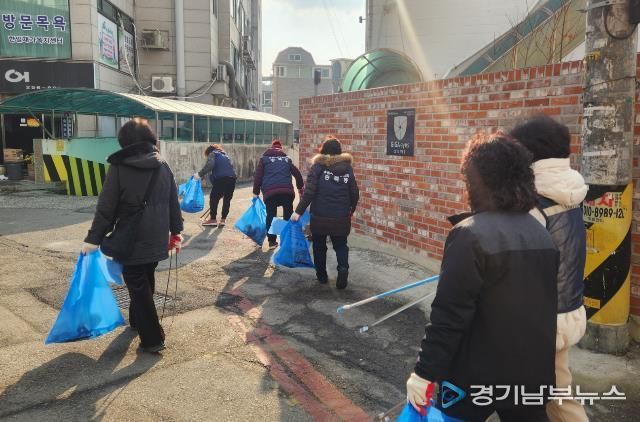 수원시 장안구 송죽동, 설 연휴 맞아 관내 대청소 실시