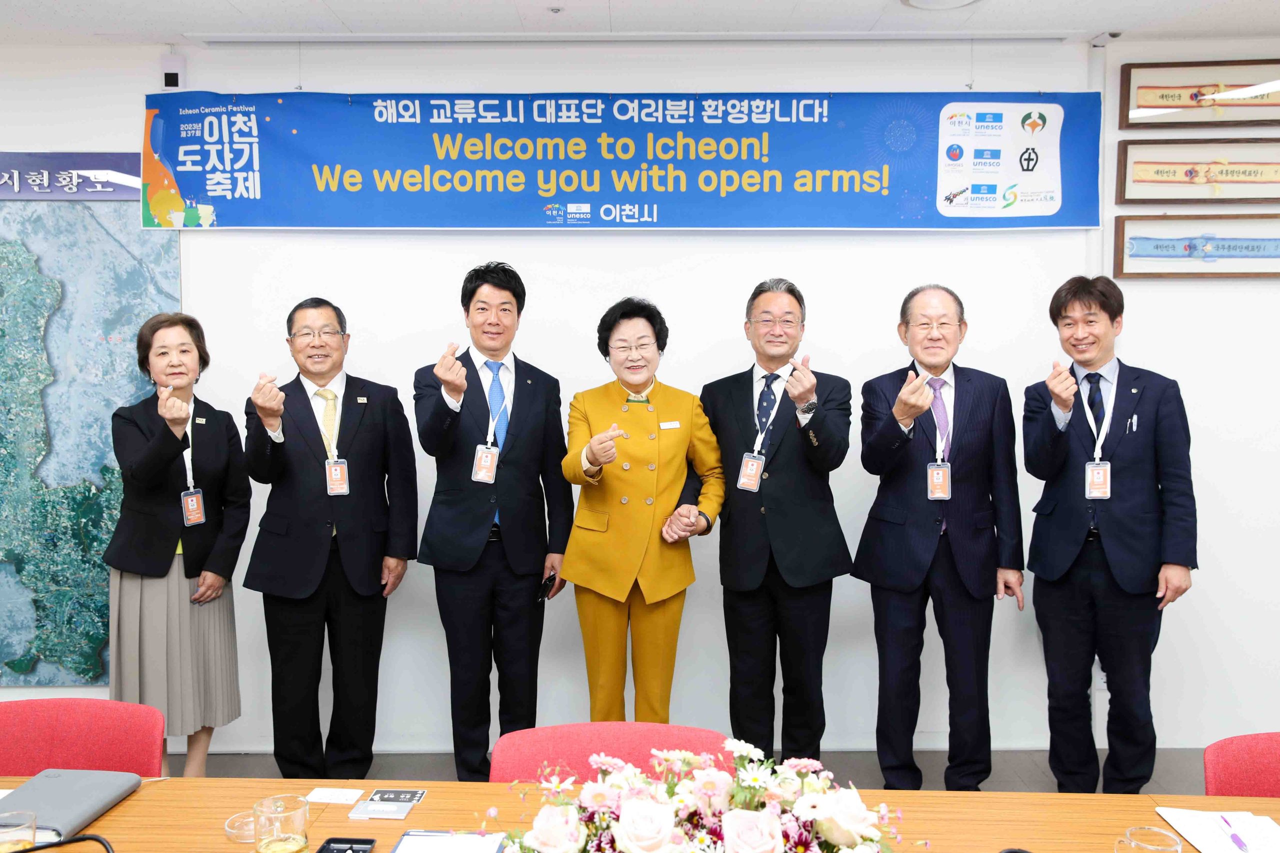 일본 고카시 대표단 접견