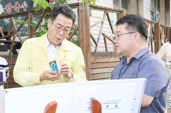 김기배 수원시 팔달구청장, 취임 후 현장에서 ‘첫 구정행보’ 시작