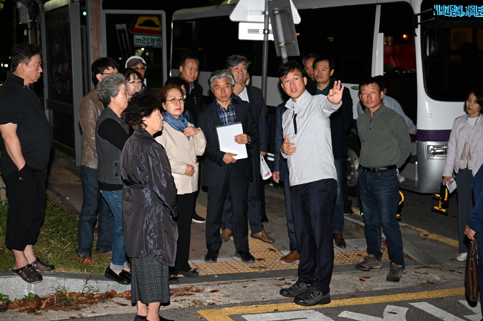 “현장에 답…” 이민근 안산시장, 일동 찾아 주민 건의 사항 점검