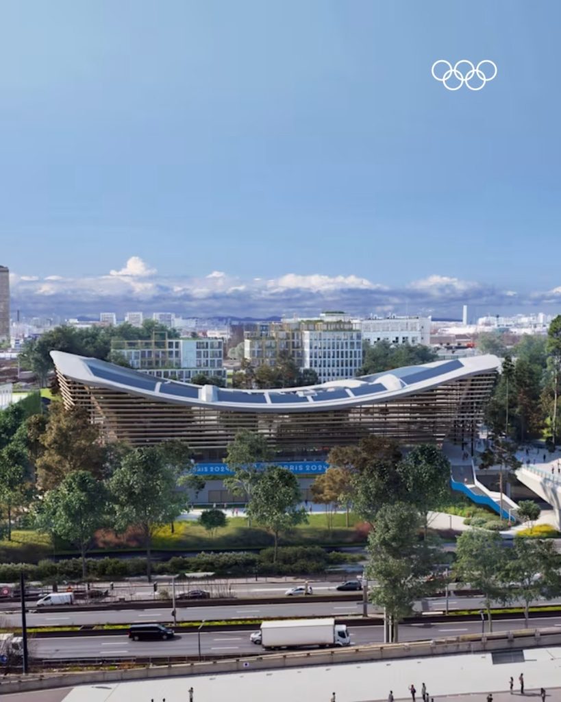 '상트르 아쿠아티크(Le Centre Aquatique)' 전경. 국제올림픽위원회(IOC) 올림픽 공식 계정