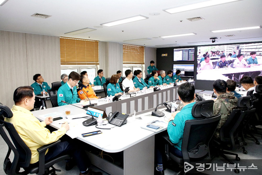 2025 재난대응 안전한국훈련 사진(22일 시청 3층 상황실 토론훈련)