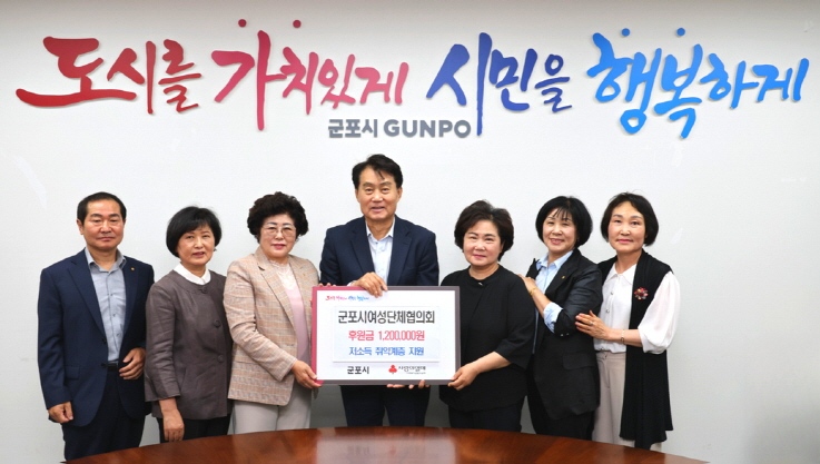 기탁식사진(군포시여성단체협의회)