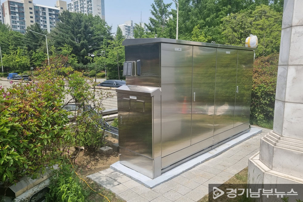 동안구 범계지하차도(수배전반 지상 이전 모습)