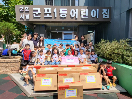 군포시립군포1동어린이집, 바자회 수익으로 선풍기 14대 기부